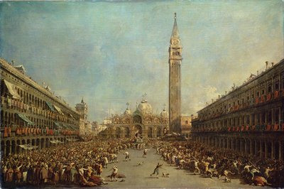 The Distribution of the Denarii to the Poor in San Marco, Venice by Francesco Guardi